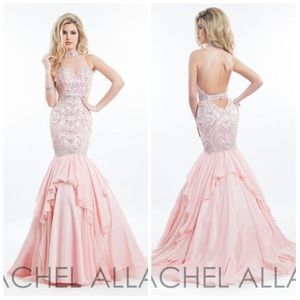 Rachel Allan Prima Donna 5840 Couture dress. Blush Beaded,,